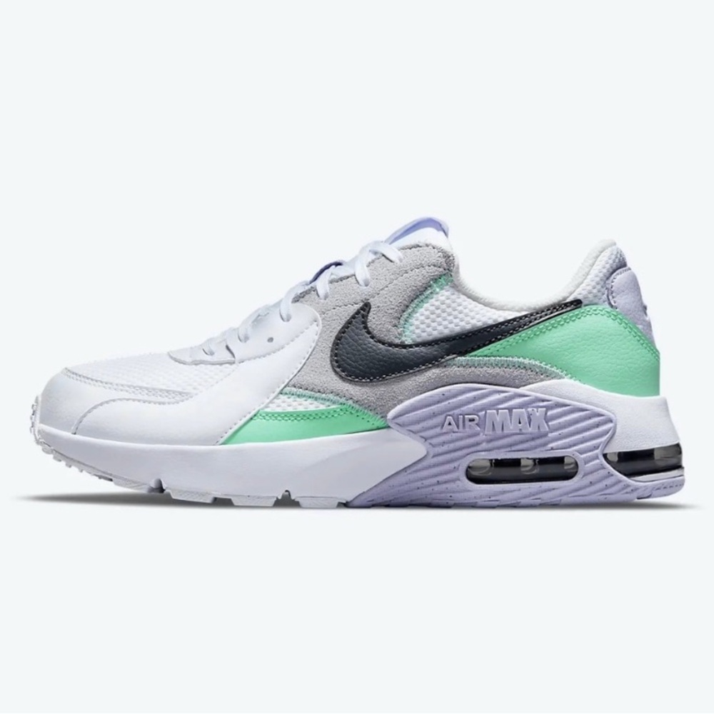 Nike Air Max Excee Women’s White, Lavender, and Green Sneakers